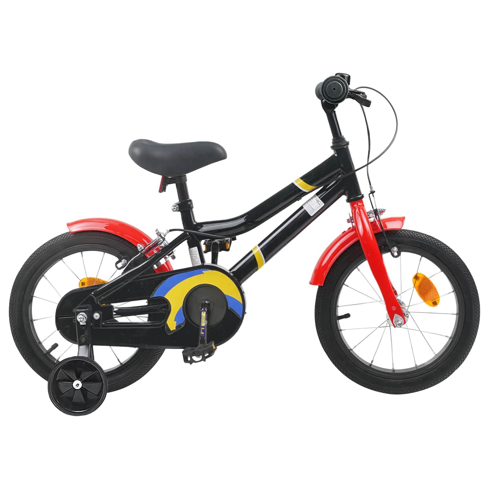 Børnecykel 12 tommer til 2-4 år gamle Sort rød billede