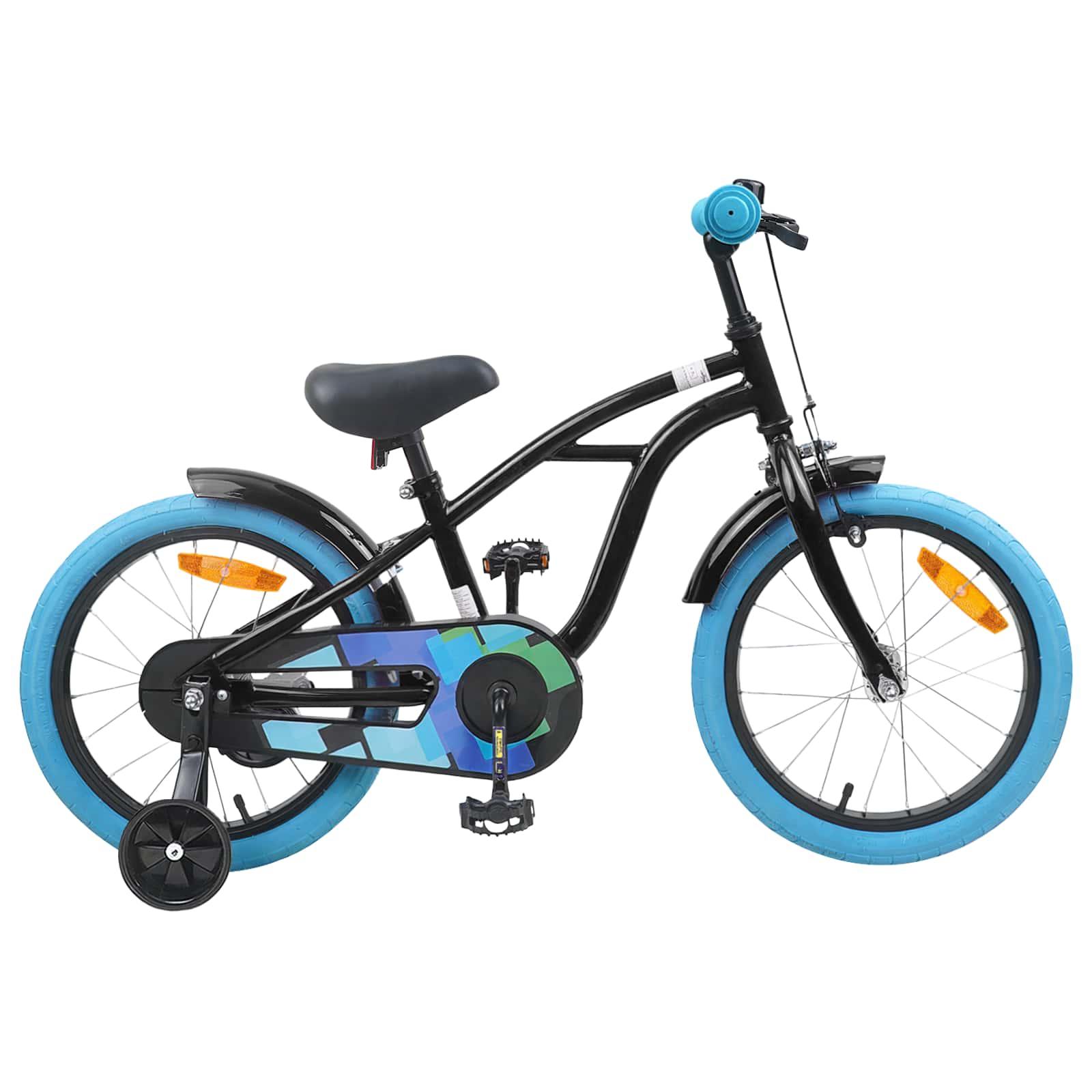 Børnecykel 16 tommer til 4-6 år gamle Sort billede