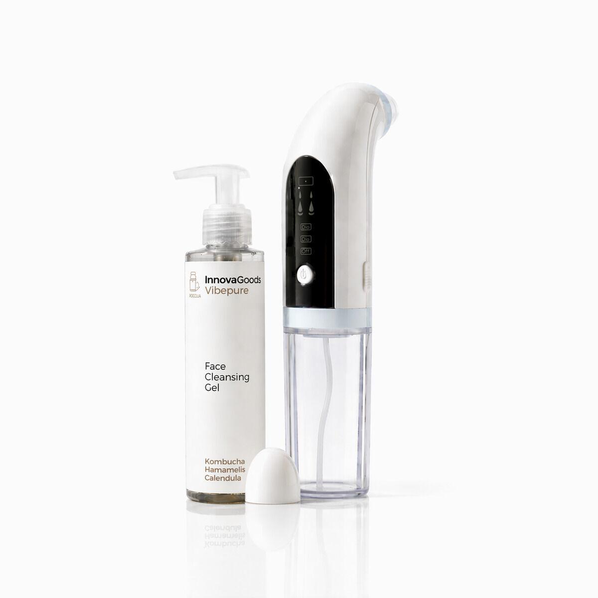 Vibepure sæt - genopladelig ansigtsrens + Kombucha ansigtsgel 200 ml billede