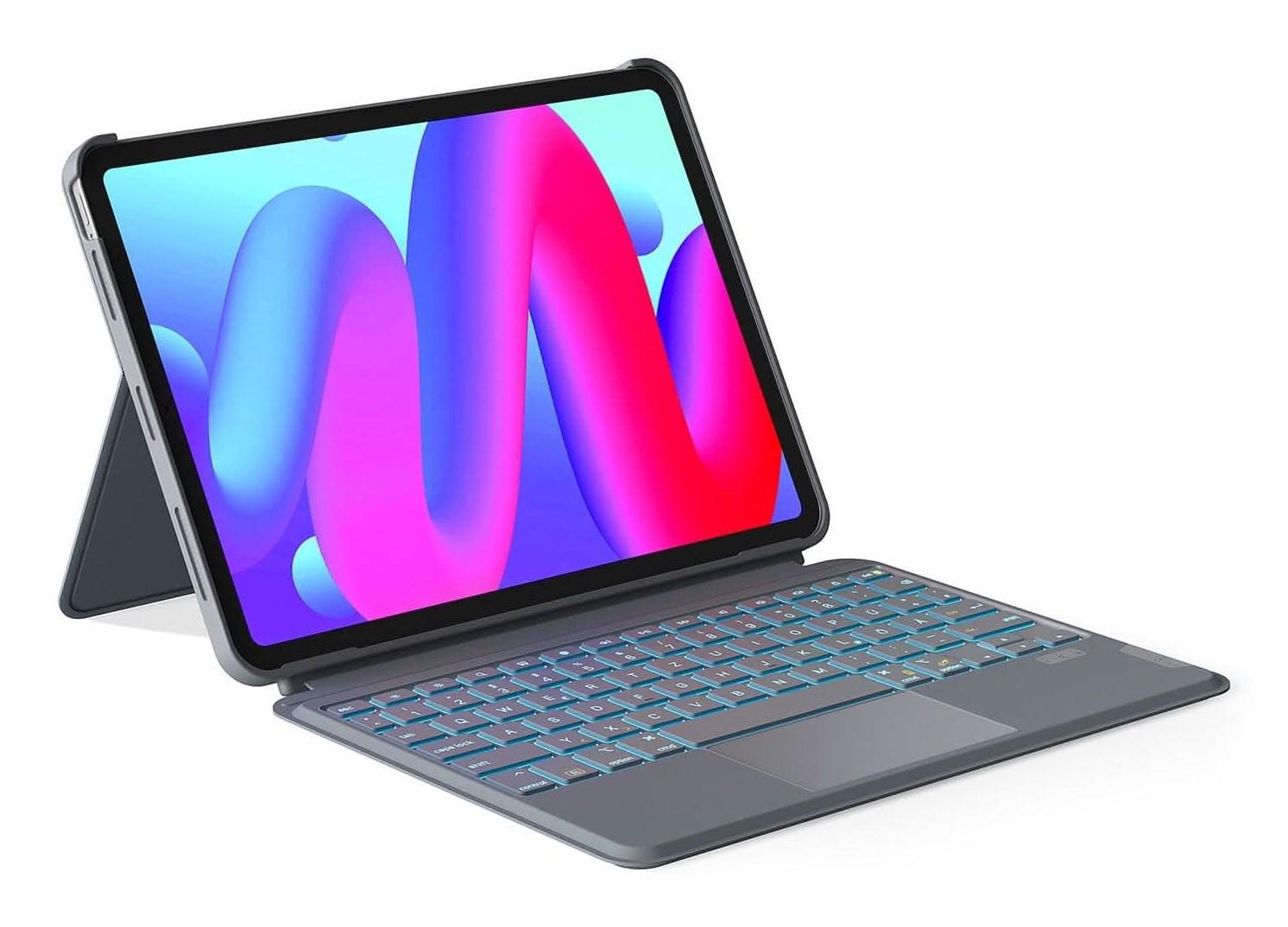 Tastatur-cover til iPad - Inateck KB04111, grå billede