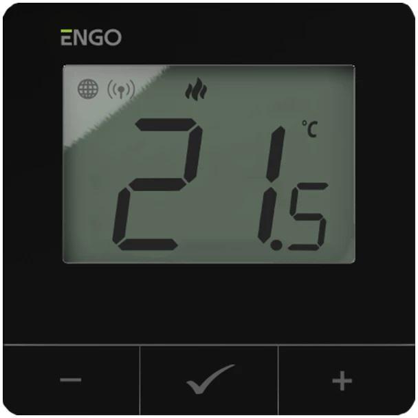 ENGO Controls E25-230B - internetstyret, vægmonteret rumtermostat billede
