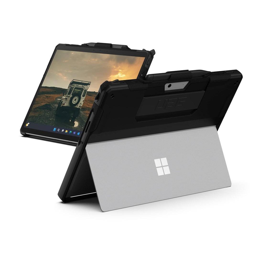 UAG Scout beskyttelsescover med kickstand og håndrem til Microsoft Surface Pro 9/10/11 - sort billede