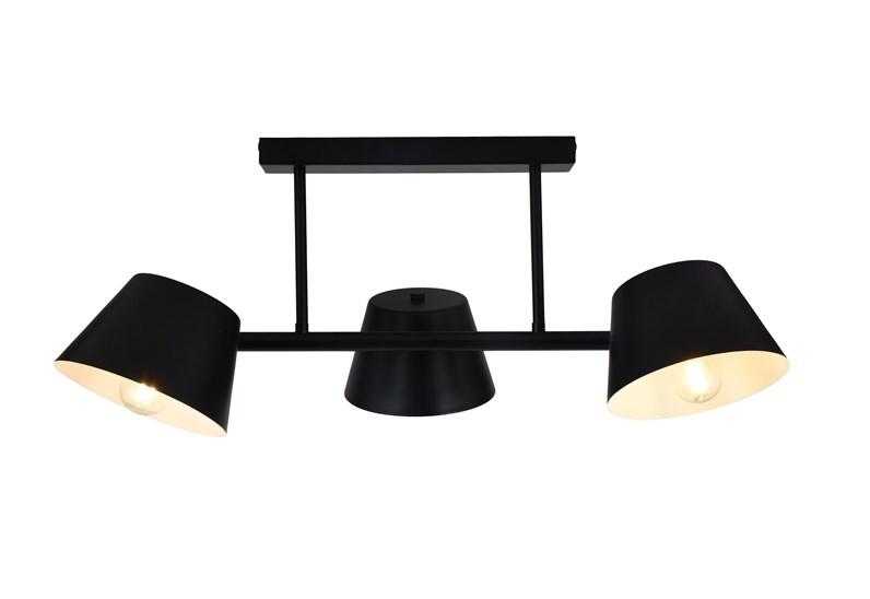 Loftlampe Orra - 3 x E27, sort billede