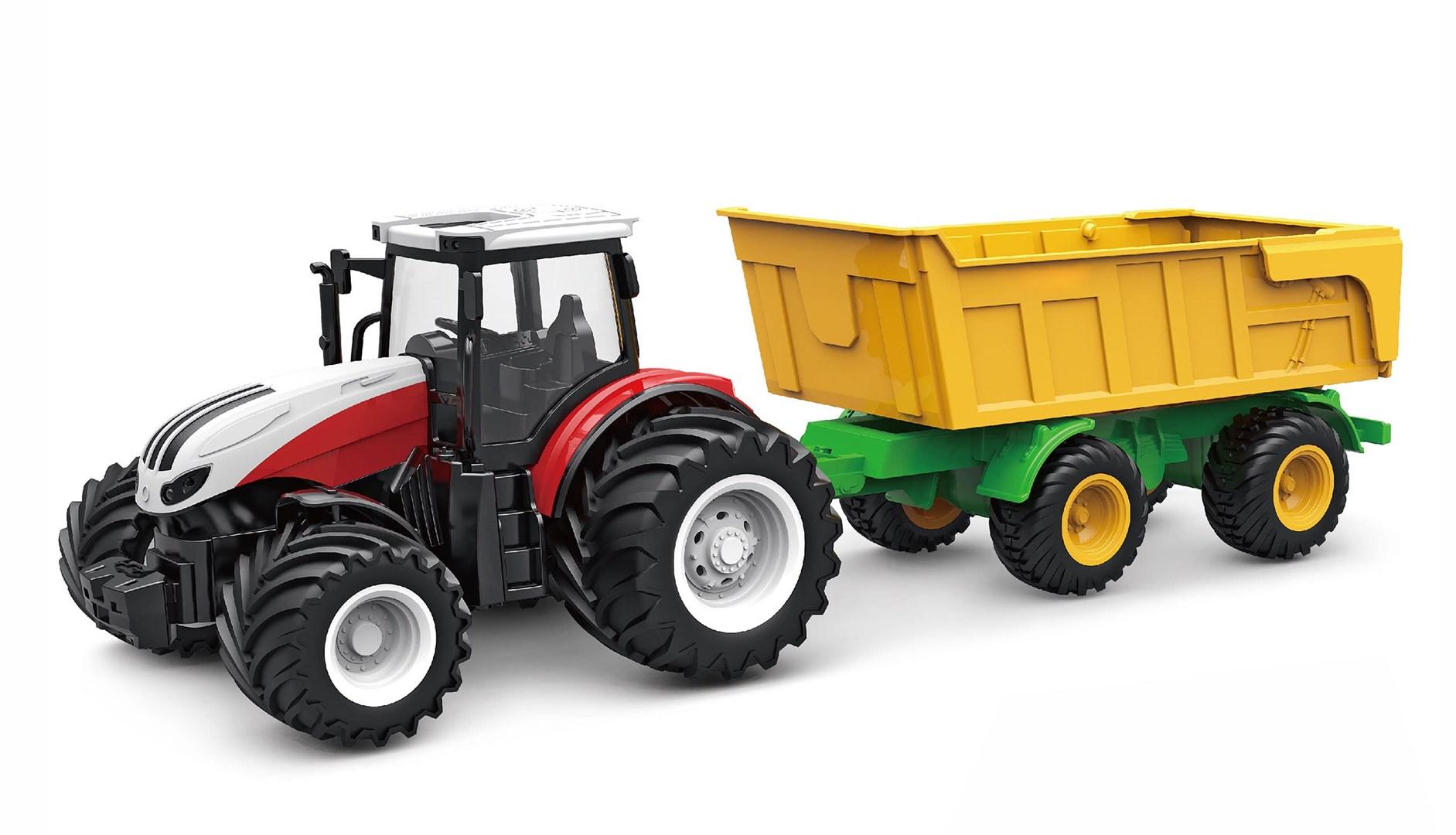 Fjernstyret traktor med tipvogn - Li-ion 500 mAh billede