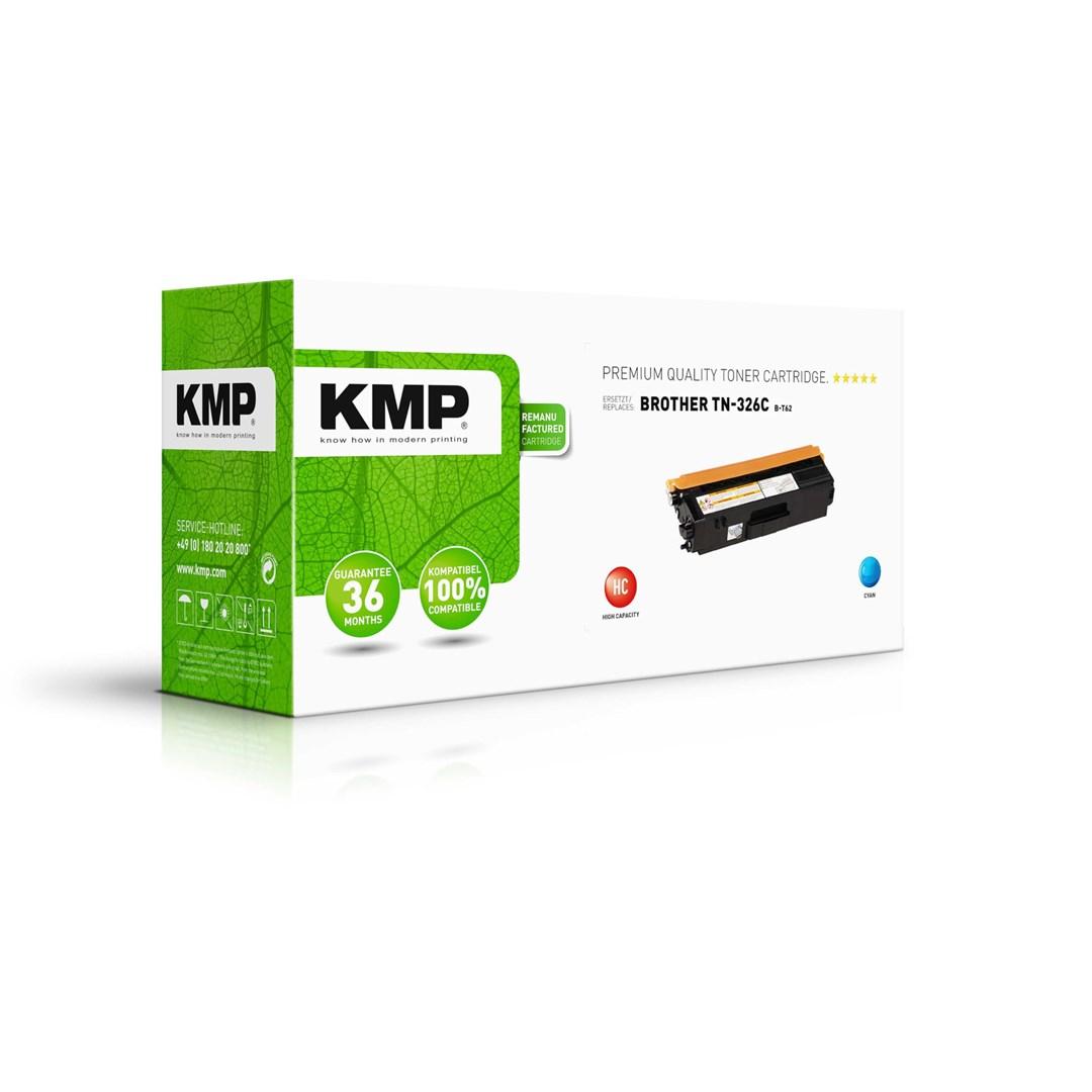 KMP toner til Brother TN-326C - cyan, 3.500 sider, remanufactured billede