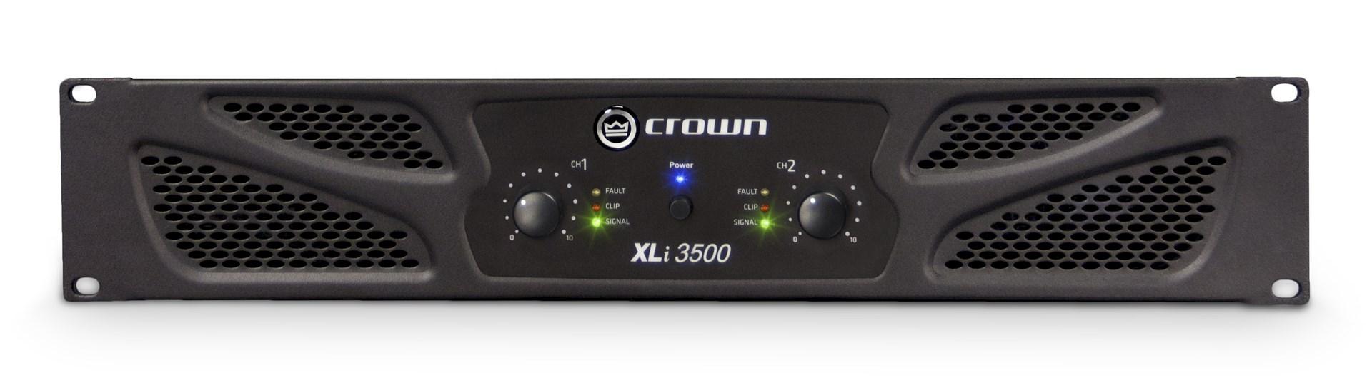 Crown XLi 3500 - 2.0-kanals effektforstærker, sort billede
