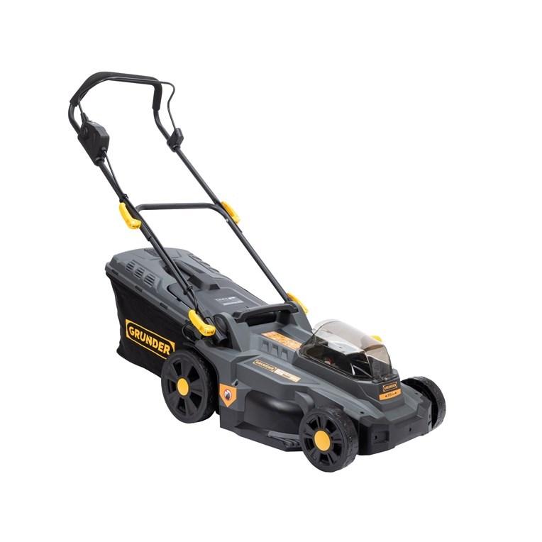 Batteridrevet plæneklipper 36 V - 37 cm klippebredde billede