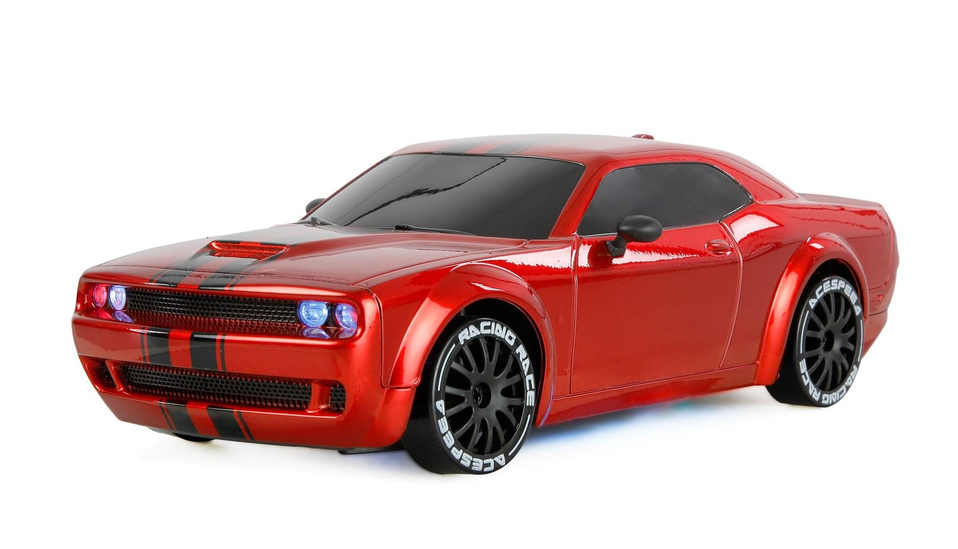RC drift muskelbil 4WD 1:20 RTR - rød billede