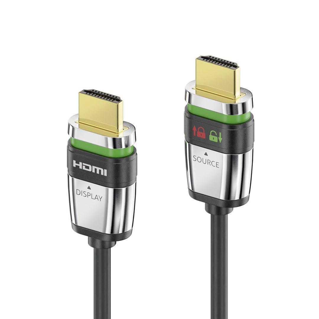 FiberX FX-I355-015 aktiv HDMI-kabel 15 m - grå/sølv billede