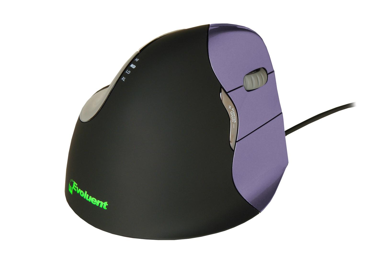 Evoluent VerticalMouse 4 Small - ergonomisk højrehånds mus med kabel