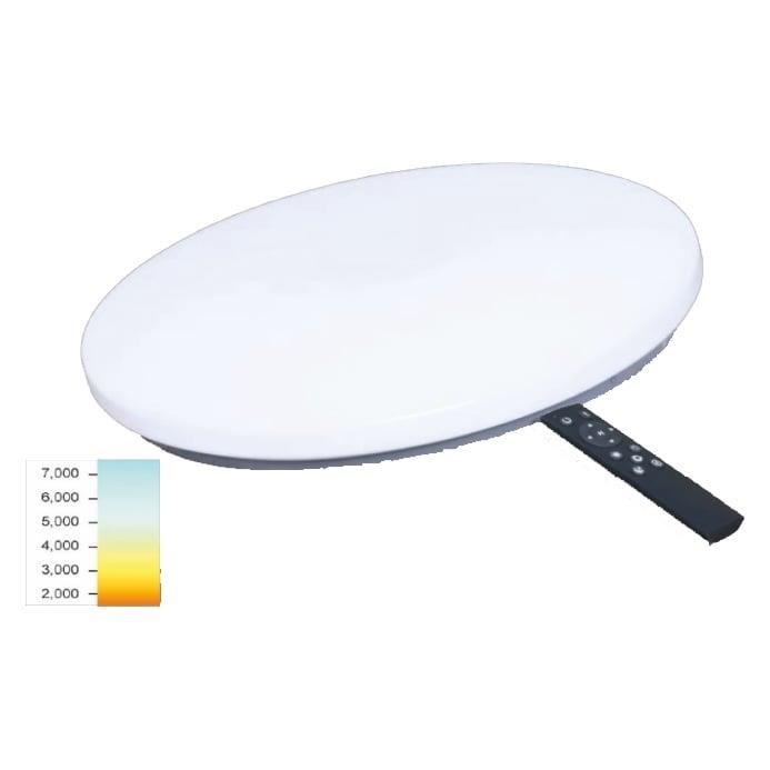 LED loftlampe Sopot - 2×48 W, Ø60 cm, H7,5 cm billede