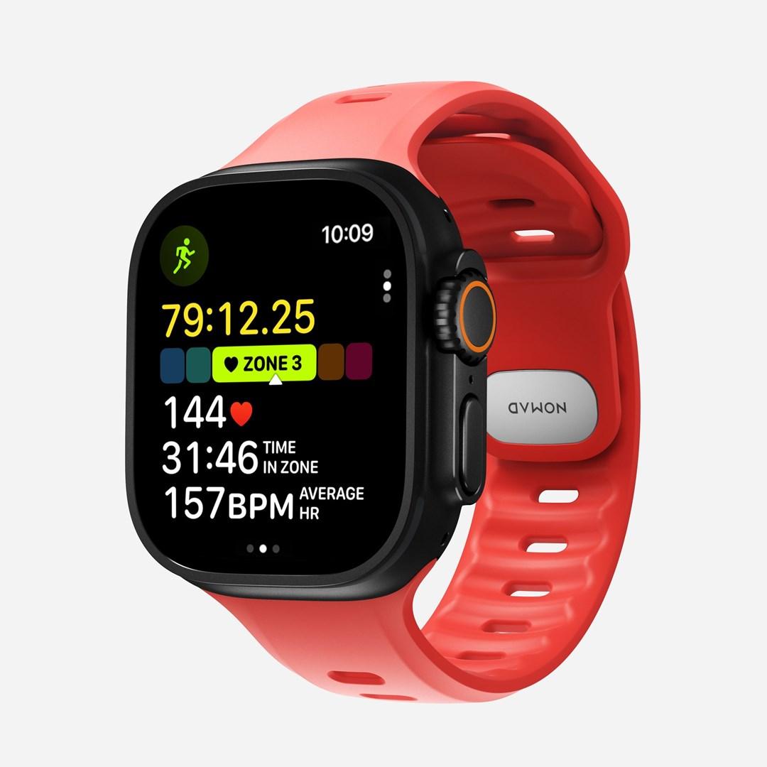 Nomad Tempo Band - rød rem til Apple Watch (gummi) billede
