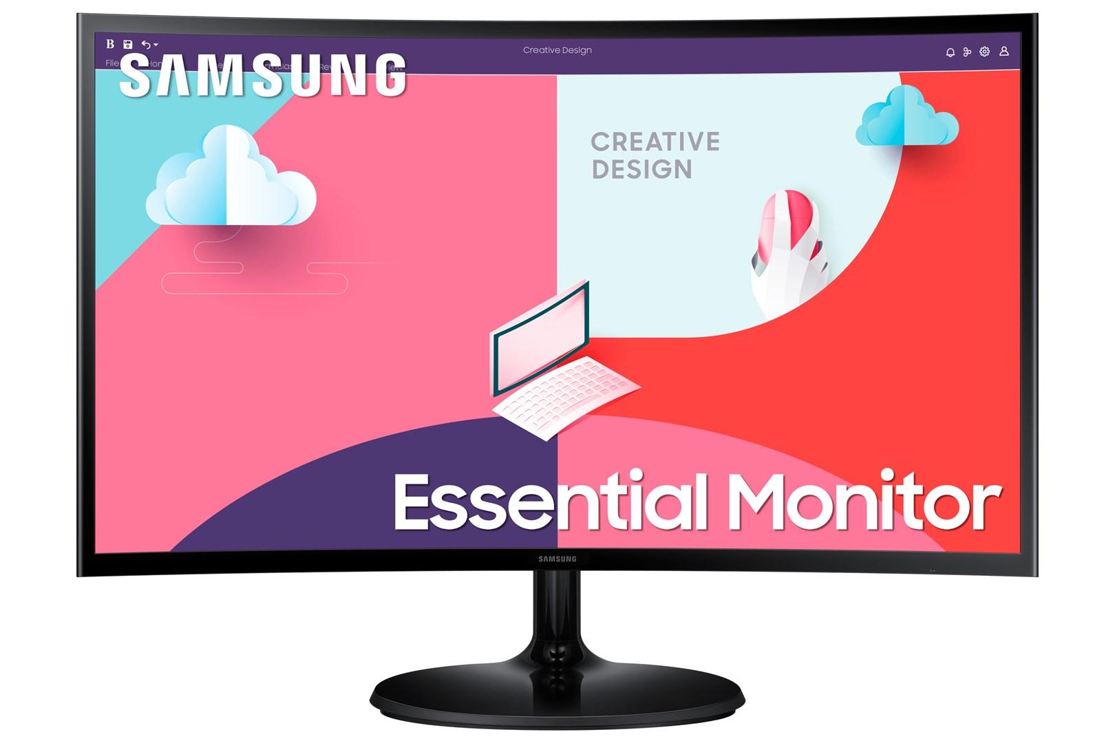 Samsung S36C 24" buet Full HD VA-skærm - 75 Hz, sort billede