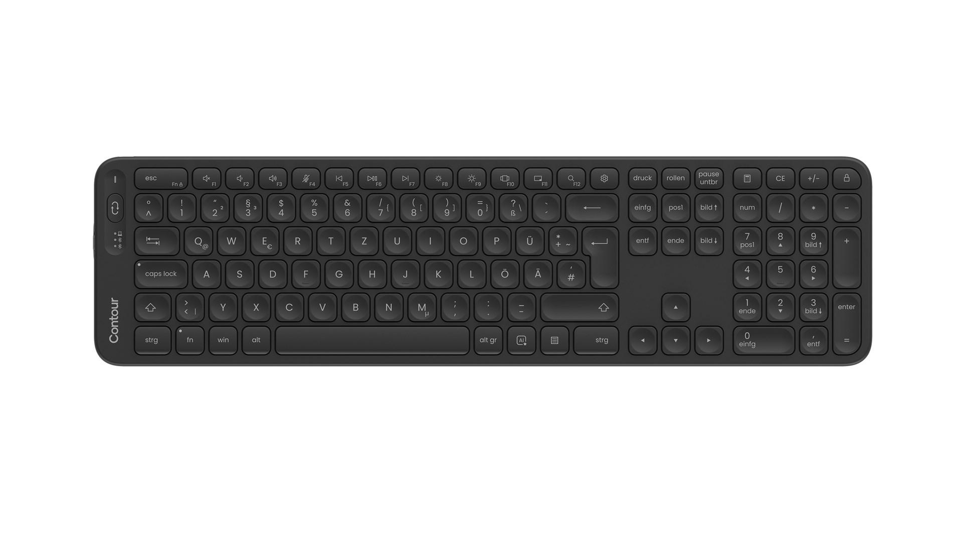Contour Balance Full-Size trådløst tastatur - DE layout billede