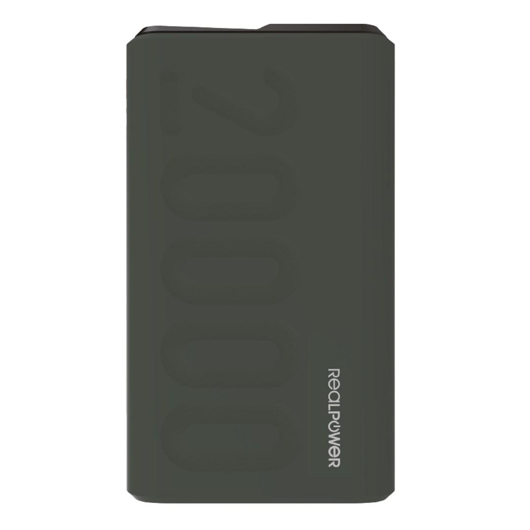 RealPower 333646 powerbank 20.000 mAh - Grøn billede