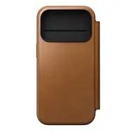 Nomad Modern Leather Folio - læderetui til iPhone 17 Pro med MagSafe, English Tan billede
