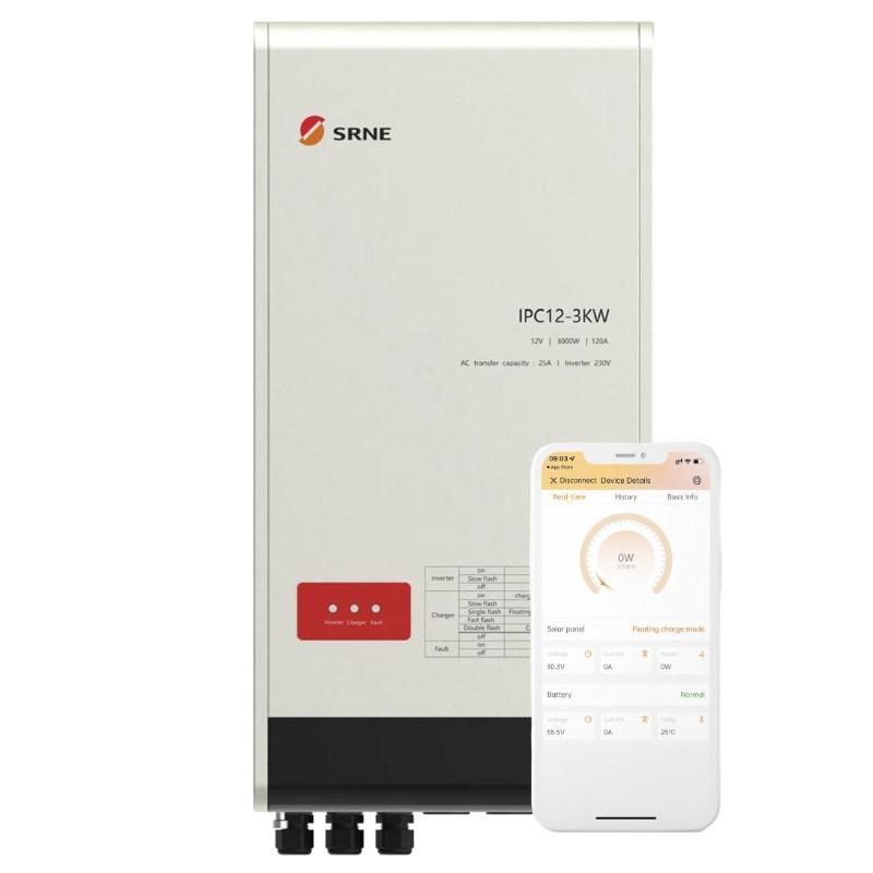 SRNE IPC12-3kW enfaset inverter/oplader - 3 kW billede