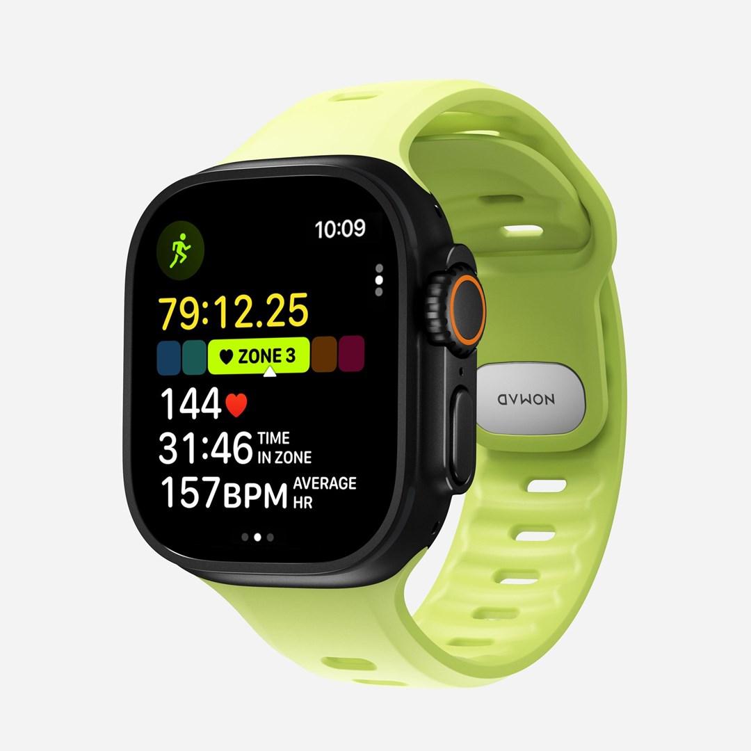 Nomad Tempo Band - lys grøn gummirem til Apple Watch billede