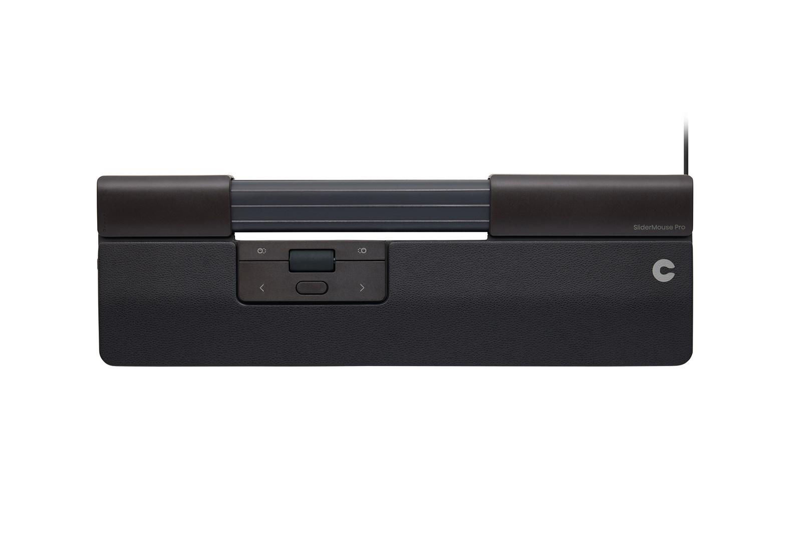 Contour Design SliderMouse Pro Slim - kablet mus med håndledsstøtte i vegansk læder