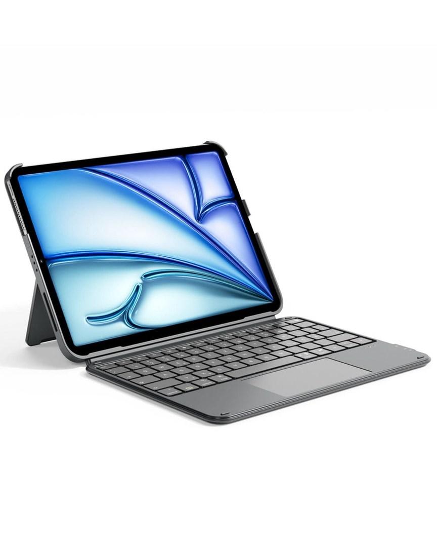 Bluetooth tastatur med touchpad - QWERTZ, grå (Inateck KB04122) billede