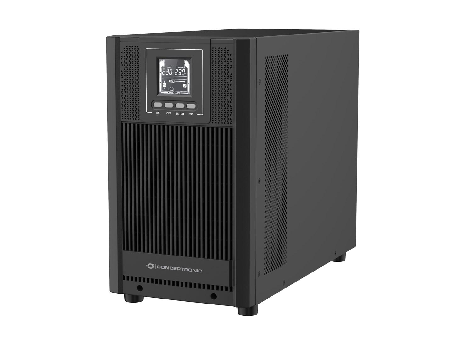 Conceptronic ZEUS52E3K 3000VA/2700W online tower-UPS, IEC billede