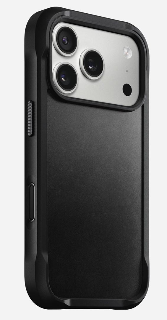 Rugged Leather Case til iPhone 6,3" - sort, MagSafe-kompatibelt cover billede