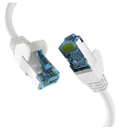 Cat7 netværkskabel S/FTP - 50 m, hvid, RJ-45 til RJ-45 (LSZH) billede