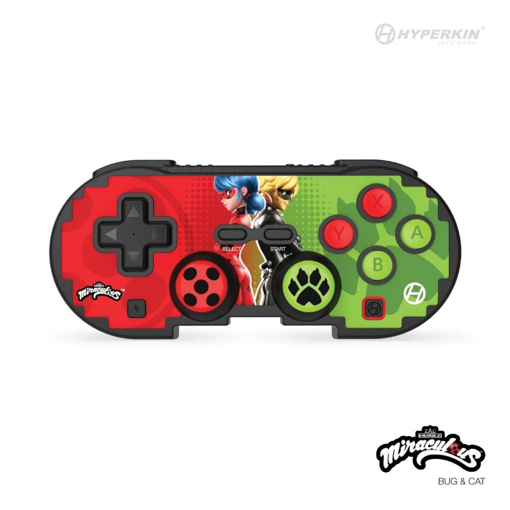 Hyperkin Pixel Art Bluetooth controller - Miraculous Ladybug & Cat Noir billede