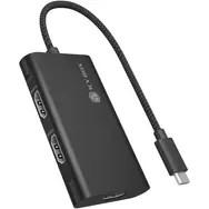 USB-C til 3x HDMI adapter - Icy Box multiskærmsvideo billede