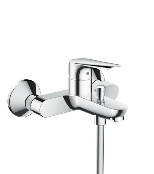 Hansgrohe Logis E - vægmonteret badekars- og håndvaskarmatur i krom billede