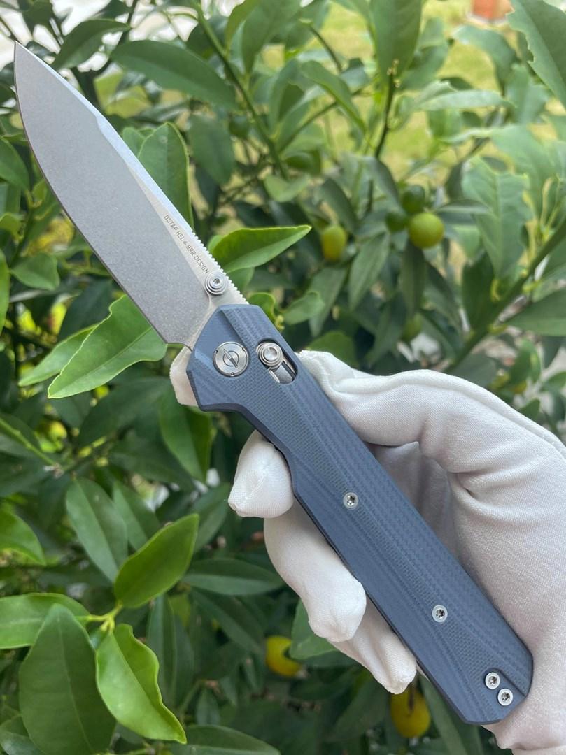 Foldekniv - KNIVESPL The First, blå G10, 14C28N billede