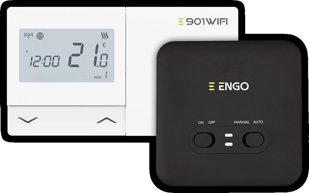 ENGO Controls E901-WIFI temperaturstyring - batteridrevet Wi‑Fi termostat billede