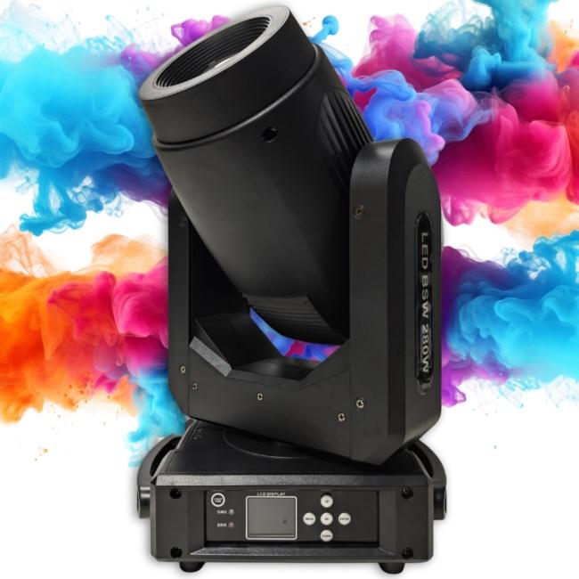 LED BSW 280 W moving head - hybrid beam lys billede