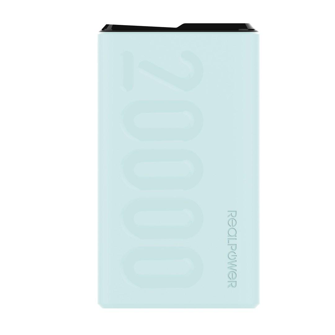 RealPower PB-20000PD+ Nutopia powerbank 20.000 mAh - blå billede