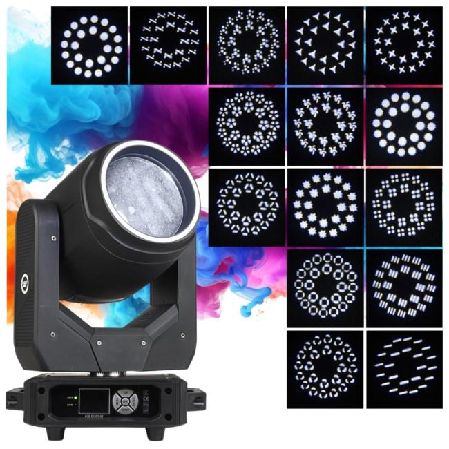 Focus 200W Beam Ring LED moving head - lys til fest og scene billede