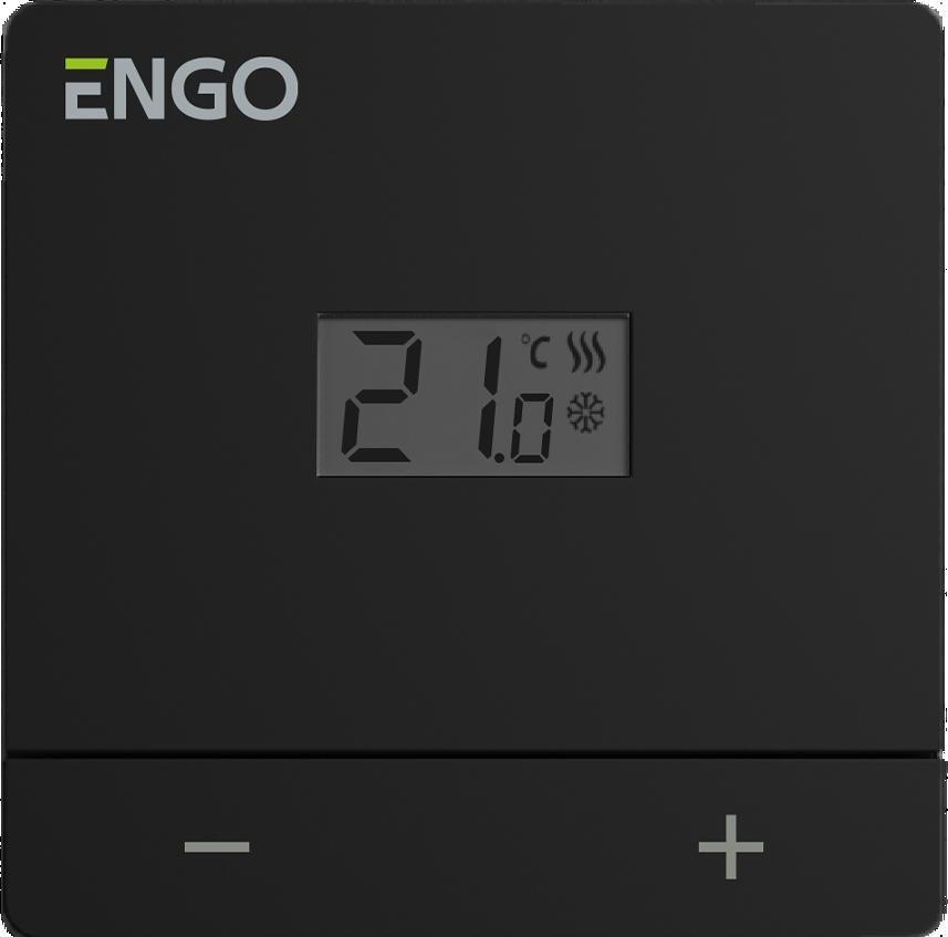 ENGO Controls EASY-230B - ledningsført rumtermostat med display billede