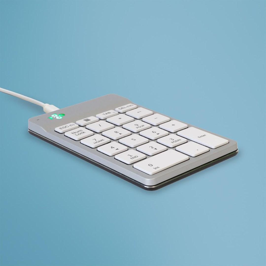 Numerisk tastatur med kabel - hvid billede