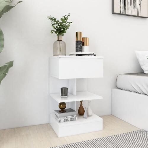 Sengeskab 40x35x65 cm spånplade hvid