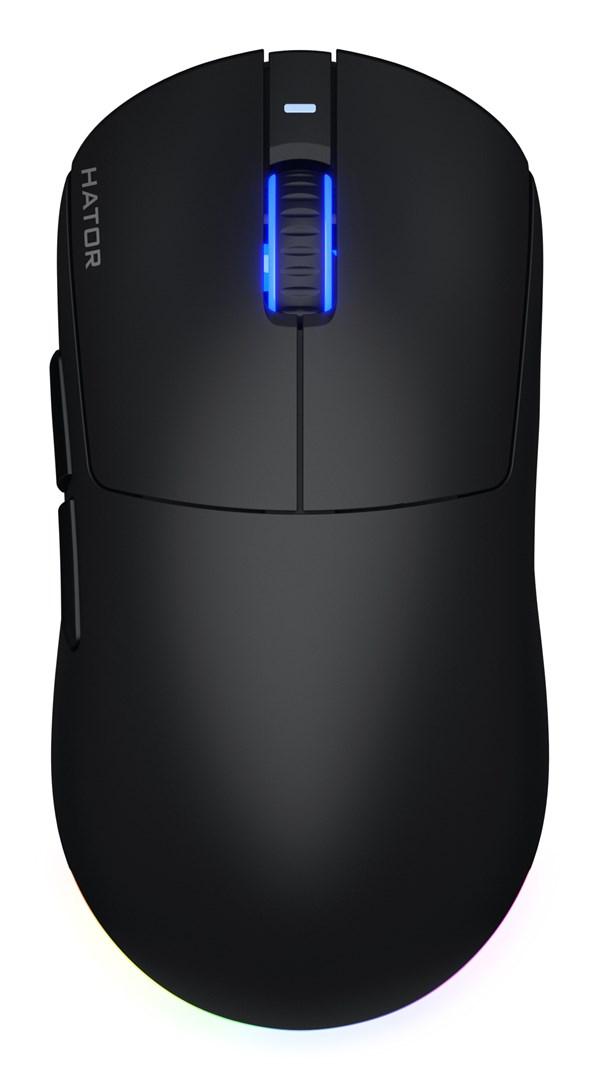 HATOR Quasar 3 Wireless - ambidextrous gaming-mus, 12.000 DPI, RF/Bluetooth/USB billede