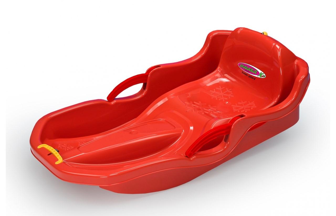 Snow Play bobslæde Comfort - rød plast billede