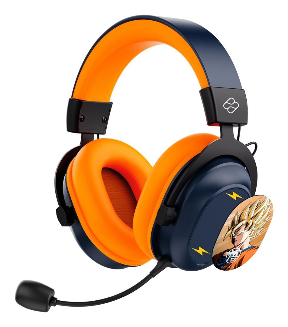 Gaming-headset med USB-C og Bluetooth - sort/grå/orange (Blade DB2001) billede