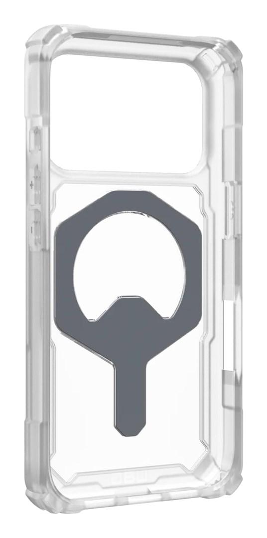 Urban Armor Gear Plasma - MagSafe-cover til iPhone, 6,3" - titanium/transparent billede