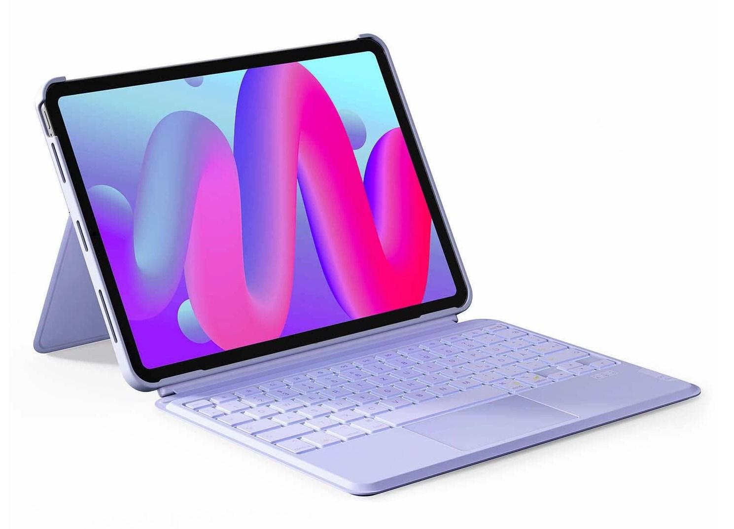 Lilla tastatur til tablet - Inateck KB04111, kompatibelt med Apple billede