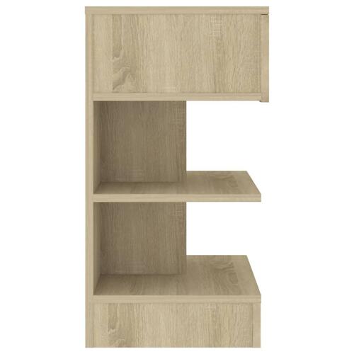 Sengeskabe 2 stk. 40x35x65 cm sonoma-eg