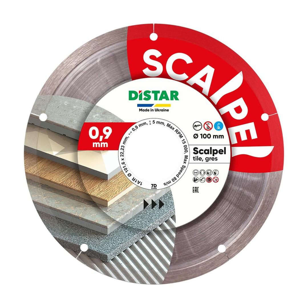DISTAR Scalpel diamantskive 101,6 × 0,9 × 5 × 22,23 mm - til fliser/porcelæn (Ø100 mm) billede