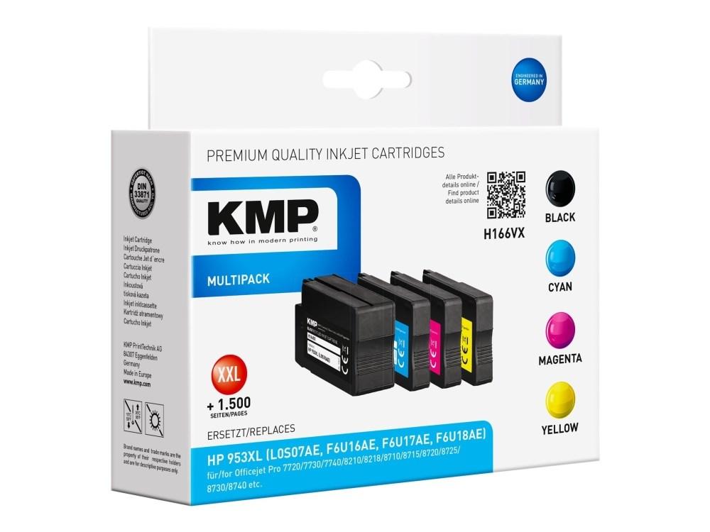 KMP blækpatron - HP 953XL multipack med hybrid-chip billede