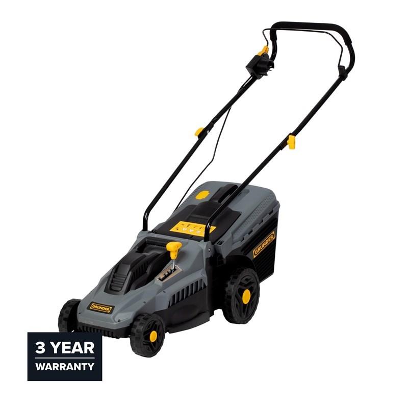 Elektrisk plæneklipper med ledning 1.400 W - 33 cm klippebredde billede