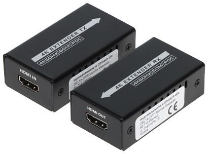 HDMI-forlænger 4K over Cat6 - HDMI-EX-60-4K-MINI (TX/RX) billede