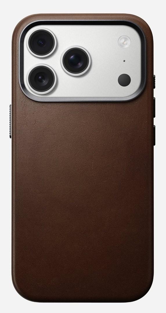 Traditional Leather Case lædercover til iPhone - brun, 16 cm (6,3") billede