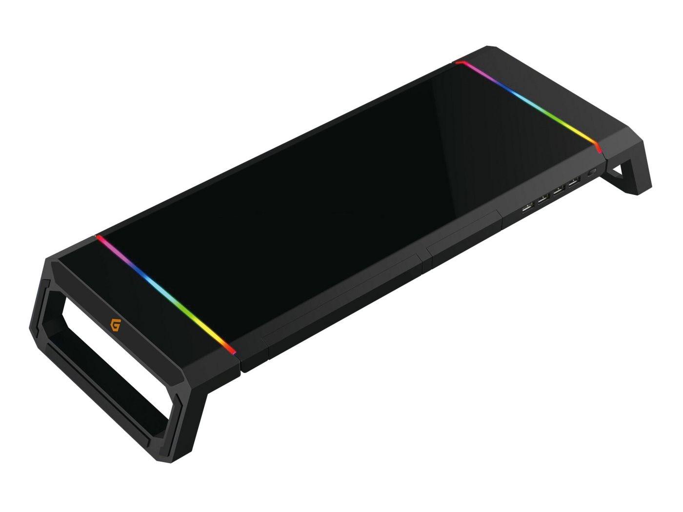 Conceptronic THORNE01B monitorstander til gaming med 4x USB-A 2.0 - sort billede